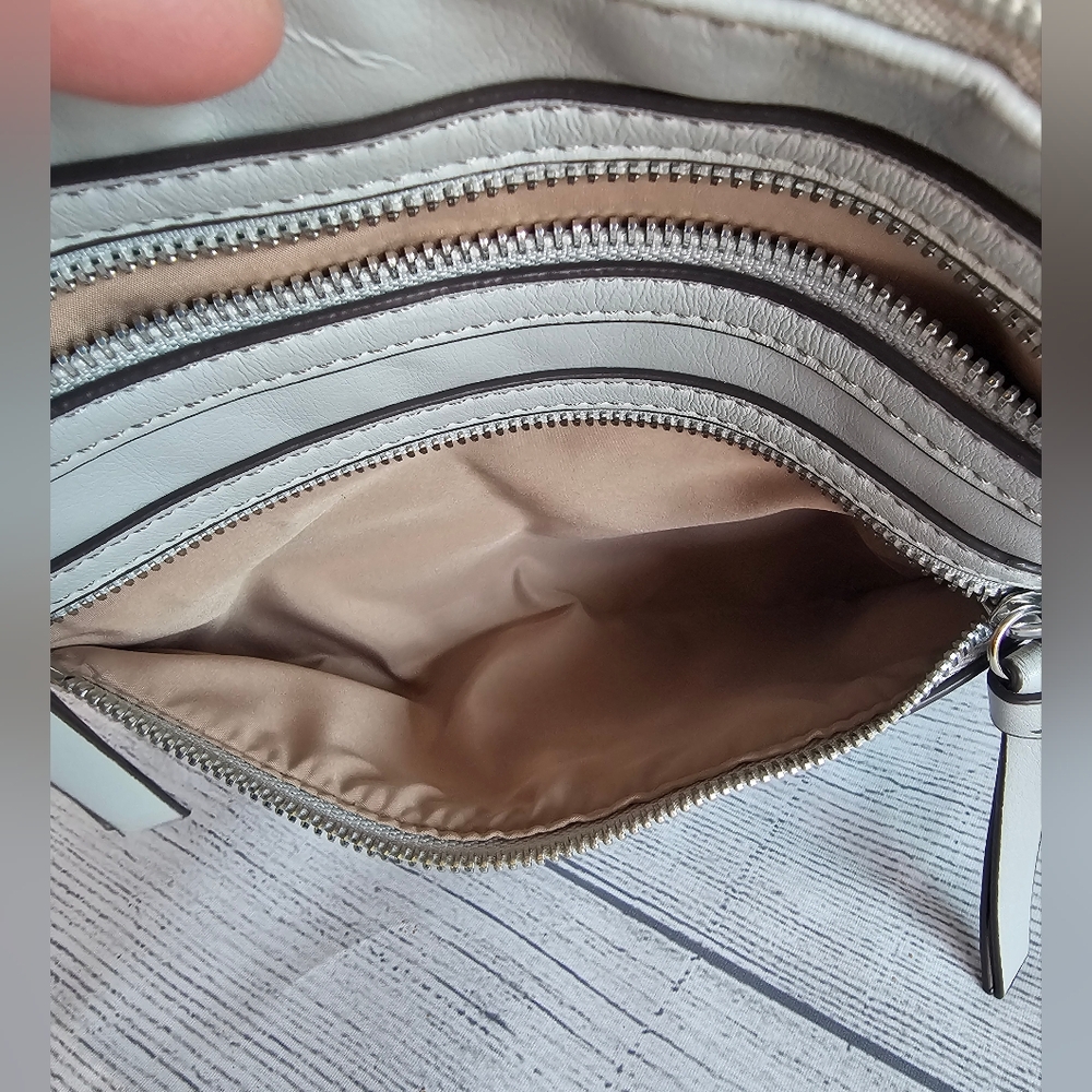 Y2K Nine West Light Gray Crossbody Bag - Picture 8 of 13